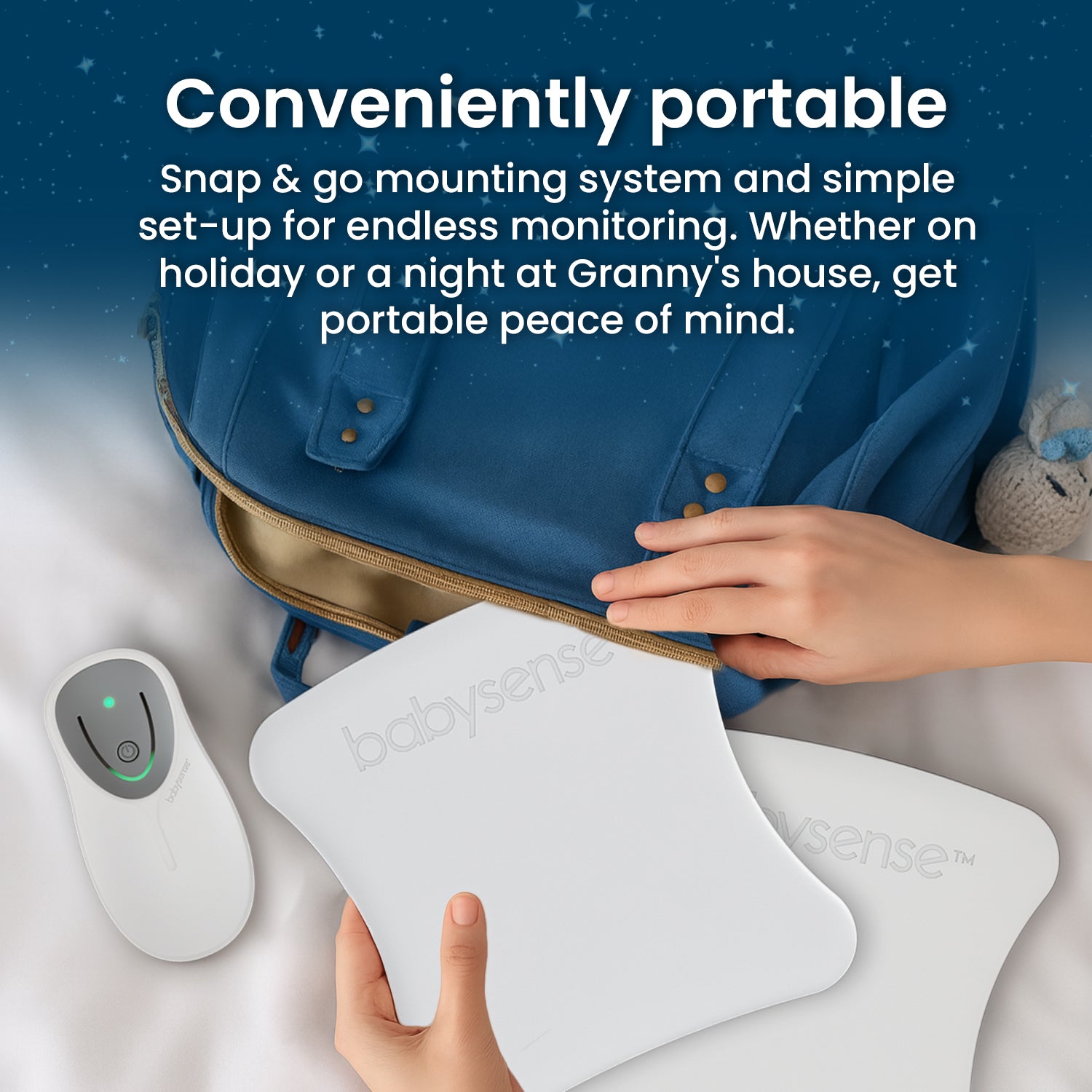 Babysense 8 – Baby Monitor with Real Time No Breathing & Irregularity Alerts for Safe Sleep