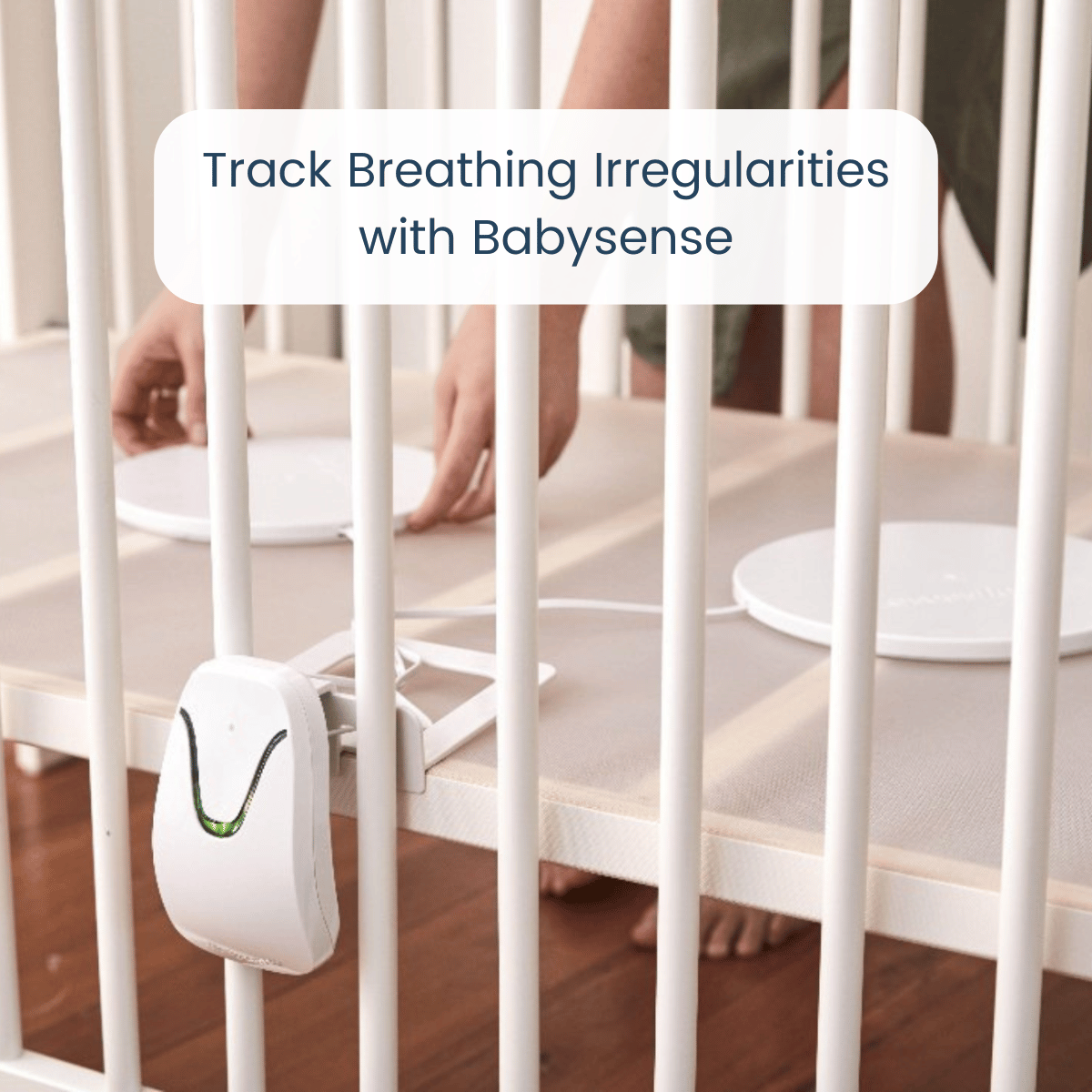 Babysense 2-in-1 Monitoring Set: Video Baby Monitor with 2 Cameras, Split Screen, Night Light & Sound Machine + Baby Monitor with Real Time No Breathing & Irregularity Alerts for Safe Sleep