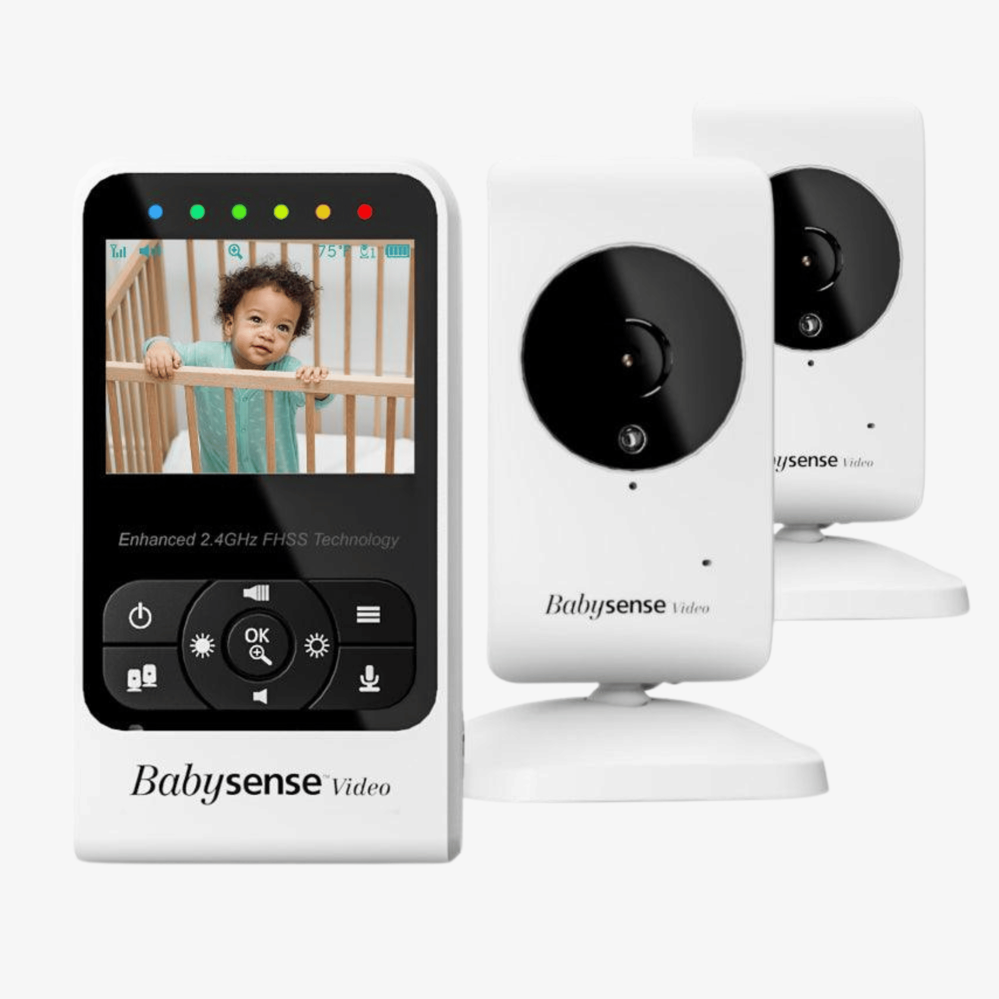 Compact Video Baby Monitor with 2 Cameras, V24R-2